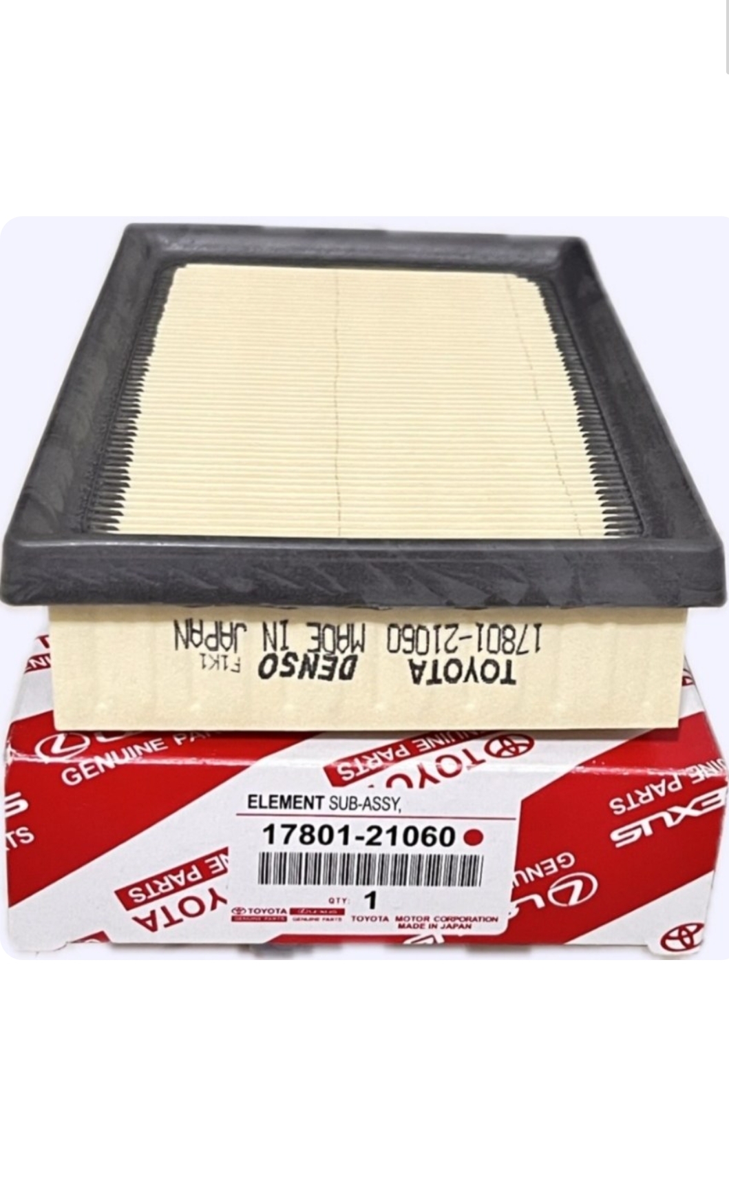فیلتر هوا تویوتا پریوس ، یاریس هیبرید ؛ OEM: 17801-21060 / وارداتی